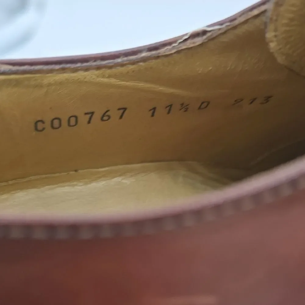 Cole Haan Men's Chestnut Brown Leather Derby Oxfords